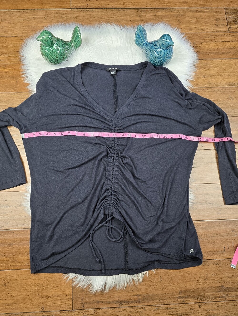Athleta Crossover Ruched Top XL - Picture 9 of 9